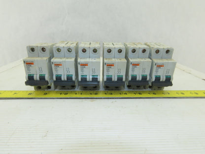 Merlin Gerin C60N Multi9 400V 2 Pole Breakers 10A 20A Lot Of 6