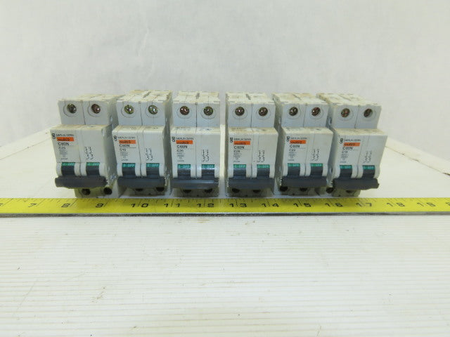 Merlin Gerin C60N Multi9 400V 2 Pole Breakers 10A 20A Lot Of 6