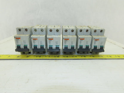 Merlin Gerin C60N Multi9 400V 2 Pole Breakers 10A 20A Lot Of 6