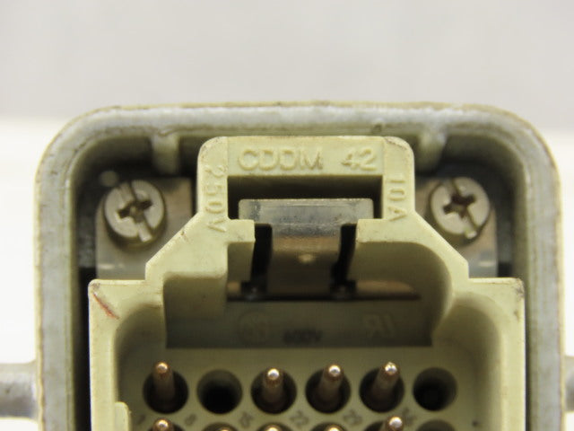 ILME CDDF42 42 Pin Male Insert Receptacle Plug Housing 23-14AWG 250V 10A