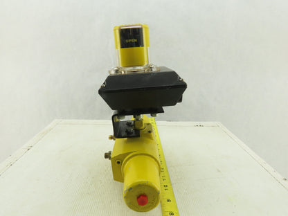 Hytork Pneumatic Actuator W/Accutrak Dual Display Monitor 1/4"NPT