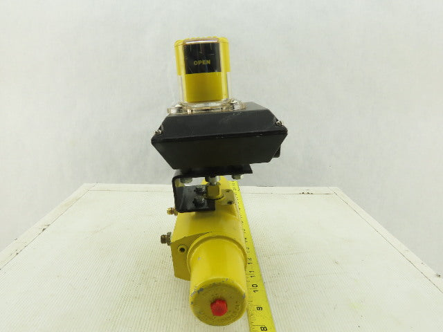Hytork Pneumatic Actuator W/Accutrak Dual Display Monitor 1/4"NPT