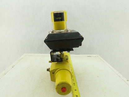 Hytork Pneumatic Actuator W/Accutrak Dual Display Monitor 1/4"NPT