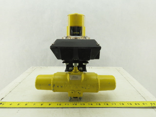 Hytork Pneumatic Actuator W/Accutrak Dual Display Monitor 1/4"NPT
