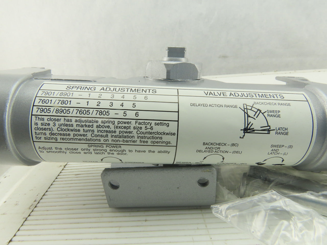 Arrow 7015 A1 5 AL Industrial Door Closer Silver Tone