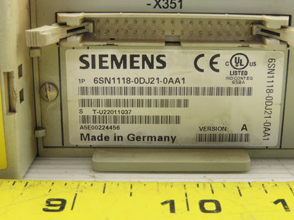 Siemens 6SN1124-1AA00-0AA1 6SN1118-0DJ21-0AA1 Simodrive LT Modul EXT 15A