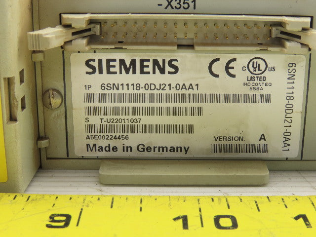 Siemens 6SN1124-1AA00-0AA1 6SN1118-0DJ21-0AA1 Simodrive LT Modul EXT 15A