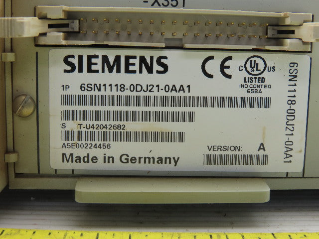 Siemens 6SN1124-1AA00-0BA1 6SN1118-0DJ21-0AA1 Simodrive LT Modul EXT 25A