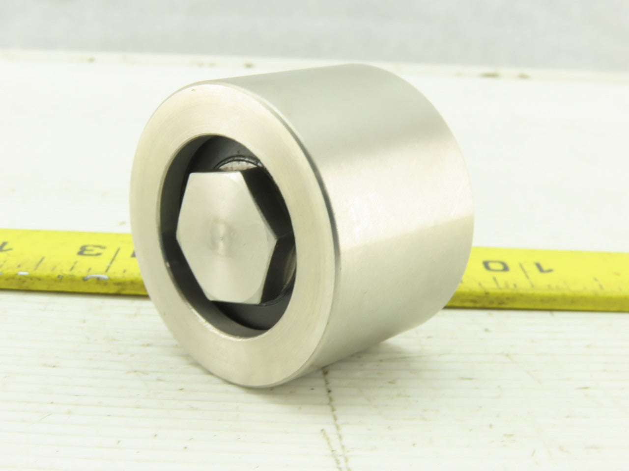 1-3/4" OD x 1.2000" Wide Heavy Steel Cam Roller  3/8-24 Stud