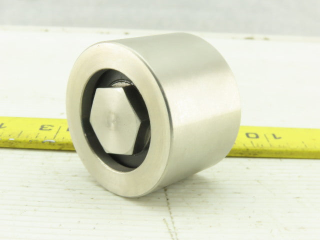 1-3/4" OD x 1.2000" Wide Heavy Steel Cam Roller  3/8-24 Stud