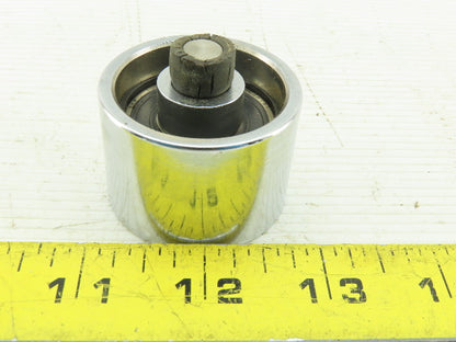 1-3/4" OD x 1.2000" Wide Heavy Steel Cam Roller  3/8-24 Stud