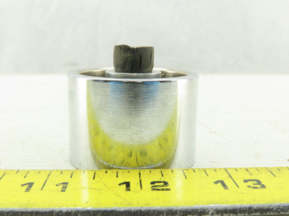 1-3/4" OD x 1.2000" Wide Heavy Steel Cam Roller  3/8-24 Stud