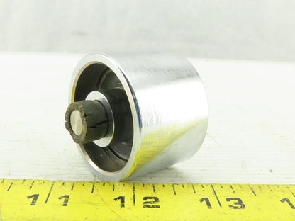 1-3/4" OD x 1.2000" Wide Heavy Steel Cam Roller  3/8-24 Stud