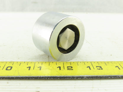 1-3/4" OD x 1.2000" Wide Heavy Steel Cam Roller  3/8-24 Stud