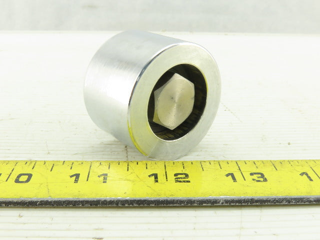 1-3/4" OD x 1.2000" Wide Heavy Steel Cam Roller  3/8-24 Stud