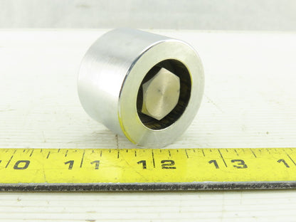 1-3/4" OD x 1.2000" Wide Heavy Steel Cam Roller  3/8-24 Stud