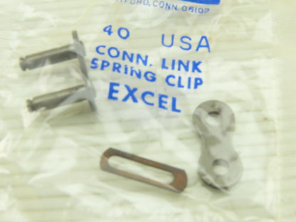 Dresser #40 Single Strand Roller Chain Connecting Link 1/2" Pitch Lot Of 17