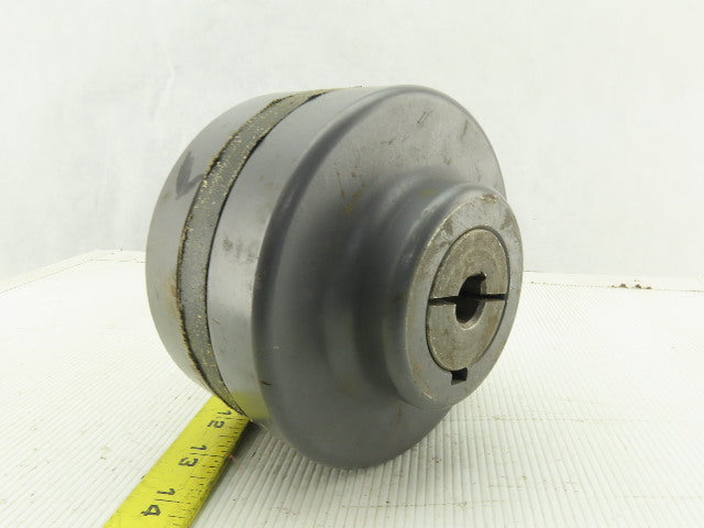 Browning FS6P 1-55/64" Bore 3 Piece Flexible Keyed Coupling W/ 5/8" x 1" Inserts