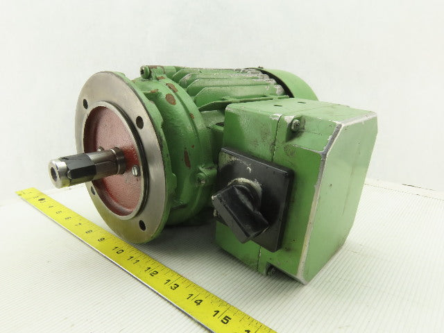Dietz FDR 90LC 1.2/2.2kW 220V Star/Delta 3Ph 60Hz EN60034 Electric AC Motor