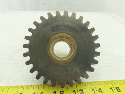 G&S 50186 Helical Gear 27 Teeth 1-1/8" Wide 1-1/8" Brass Bushed Bore 3.625 OD