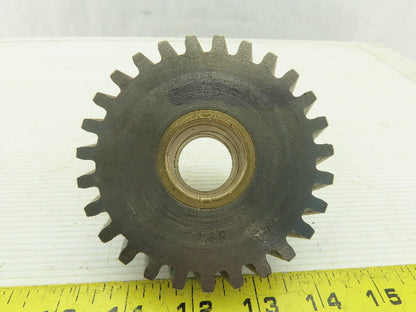 G&S 50186 Helical Gear 27 Teeth 1-1/8" Wide 1-1/8" Brass Bushed Bore 3.625 OD