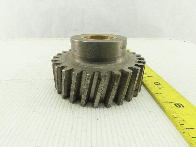 G&S 50186 Helical Gear 27 Teeth 1-1/8" Wide 1-1/8" Brass Bushed Bore 3.625 OD