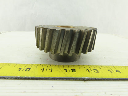 G&S 50186 Helical Gear 27 Teeth 1-1/8" Wide 1-1/8" Brass Bushed Bore 3.625 OD