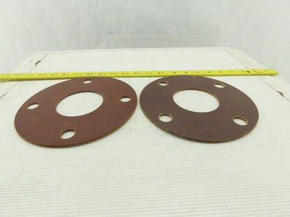 3" #150 4 Bolt Flange Phenolic Type E Insulate Gaskets Lot Of 2