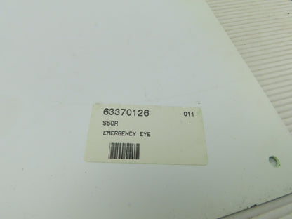 NMC S50R Emergency Eye Wash 7" Long x 7" Wide Rigid Plastic Safety Sign Lot of 4