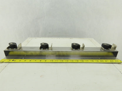 ASI-American Specialties, Inc. Mop & Broom Wall Mount 4 Hooks 24" Long