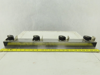 ASI-American Specialties, Inc. Mop & Broom Wall Mount 4 Hooks 24" Long
