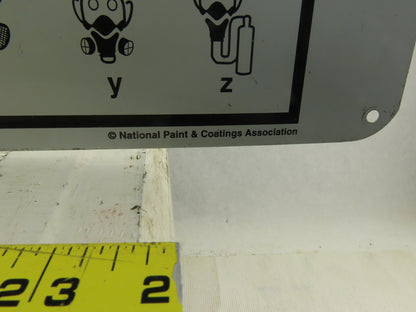 HMIS Hazardous Material Identification System  Metal Sign 21-1/2" Hx32"W