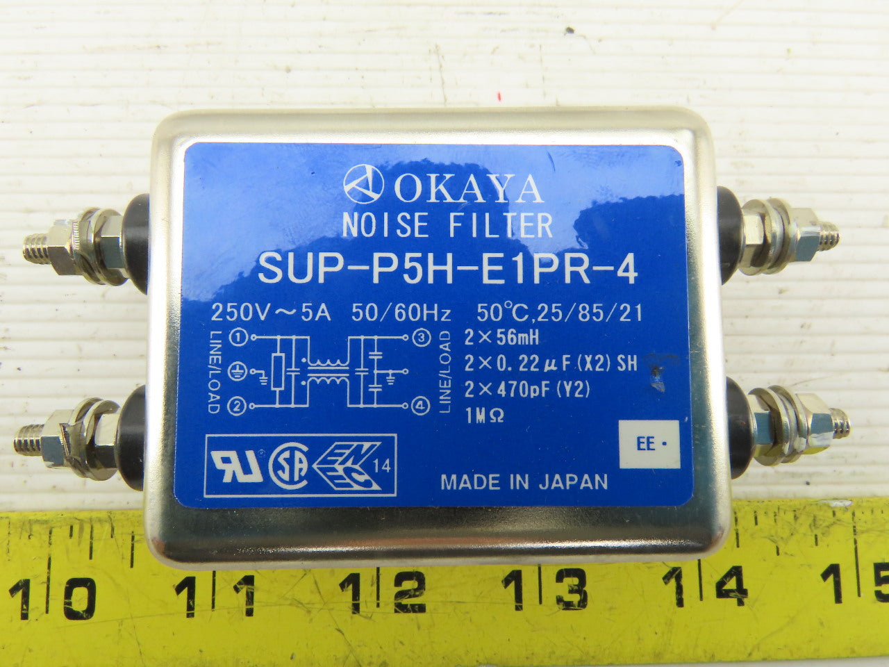 Okaya SUP-P5H-E1PR-4 250V Noise Filter