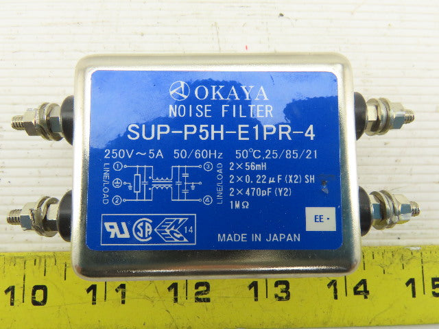 Okaya SUP-P5H-E1PR-4 250V Noise Filter