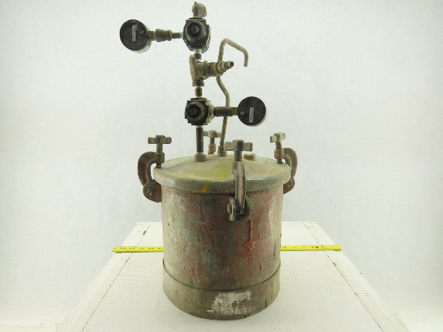 2.8 Gal 80 PSI Zinc Coated Steel Paint Pressure Tank Pot