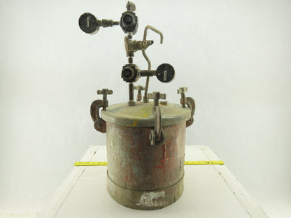 2.8 Gal 80 PSI Zinc Coated Steel Paint Pressure Tank Pot