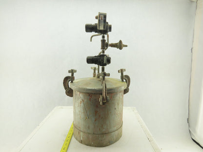 2.8 Gal 80 PSI Zinc Coated Steel Paint Pressure Tank Pot