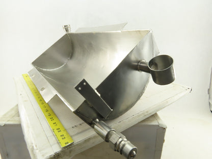 22-1/2" x 10" Stainless Steel Open Top Coolant Or Heated Jacketed Vessel  6 Gal