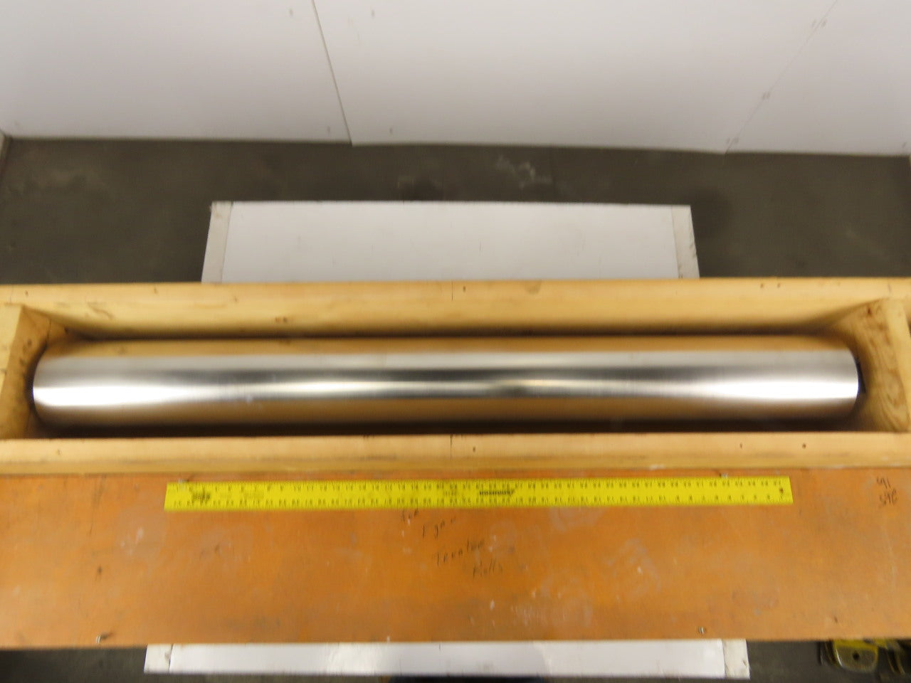 6.5" OD x 56" Face Width Straightener Unwinder Idler Roller 66-1/2" OAL
