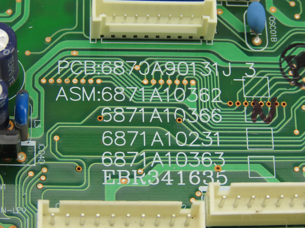LG 6871A10231 Main PCB Circuit Board Air Conditioner Heat Pump LSU360HV3