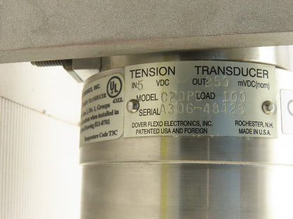 Dover Flexo C2DPB 6" OD 14" Face Width Stainless Steel Roller Tension Transducer