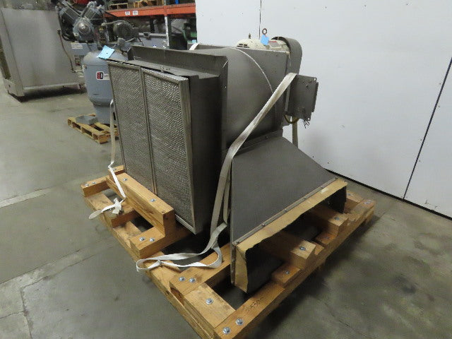 Chicago 22-1/4 10Hp 1755RPM 36"x36" Intake Bottom Horizontal Airfoil Blower