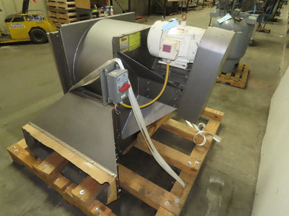 Chicago 22-1/4 10Hp 1755RPM 36"x36" Intake Bottom Horizontal Airfoil Blower