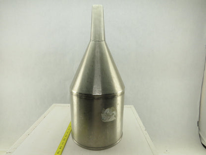 10" Open Stainless Steel Laboratory Apparatus Offset Funnel