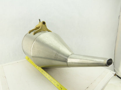 10" Open Stainless Steel Laboratory Apparatus Offset Funnel