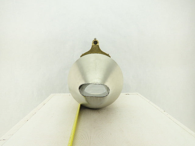10" Open Stainless Steel Laboratory Apparatus Offset Funnel