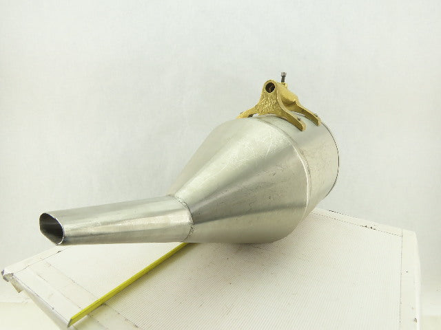 10" Open Stainless Steel Laboratory Apparatus Offset Funnel