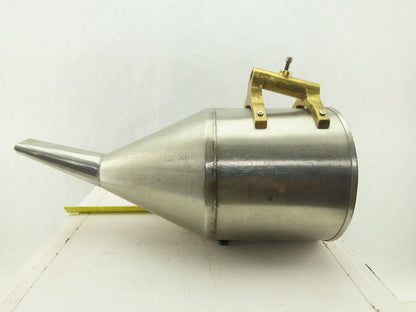 10" Open Stainless Steel Laboratory Apparatus Offset Funnel