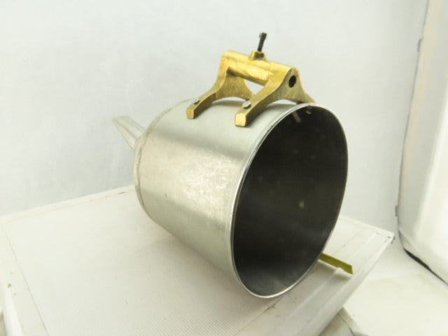 10" Open Stainless Steel Laboratory Apparatus Offset Funnel