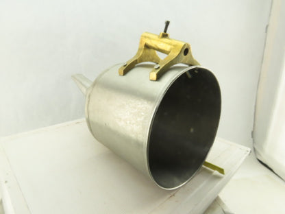 10" Open Stainless Steel Laboratory Apparatus Offset Funnel